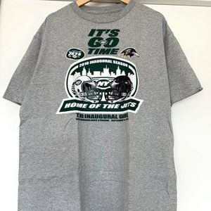 New York Jets vs Baltimore Ravens Vintage 2010 Inaugural Season Shirt - NWT LG